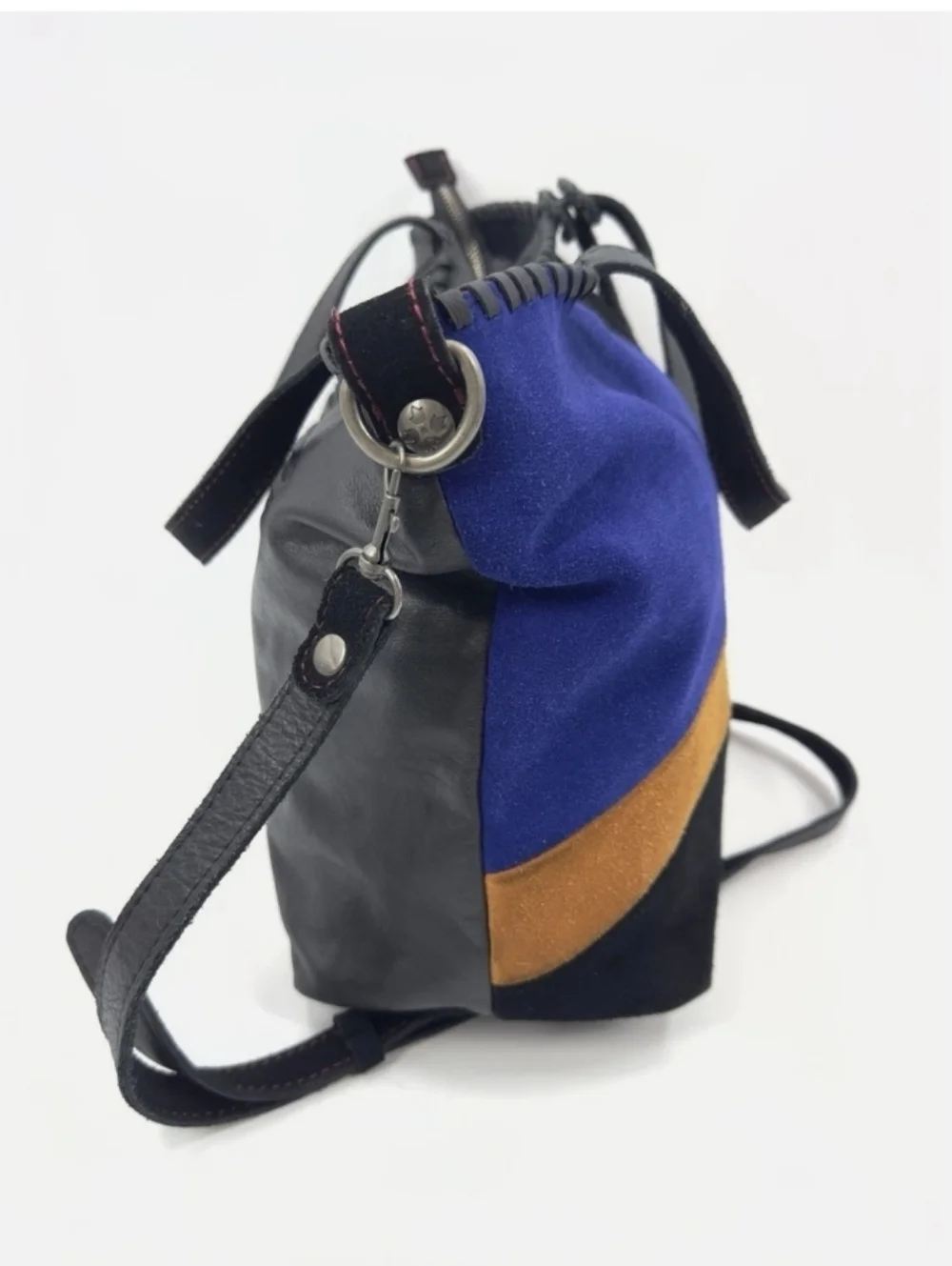 Patricia Nash Colorblock Suede Shoulder / Tote / Bag. EUC - Picture 3 of 11